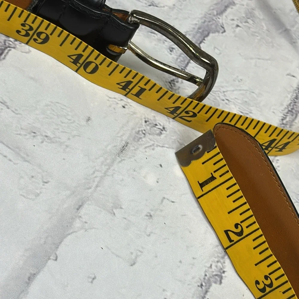 Polo Ralph Lauren Genuine Leather Belt Black with Brass Buckle Horse Logo